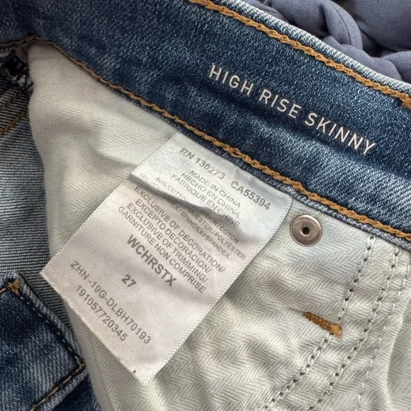 Wrangler Light Blue High Rise Skinny Jeans Women’s 27 - Picture 4 of 5